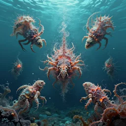 creatures infusion digitaltransformation images underwater symbolism parfait luscious contemporaryart kaur fractal submerged [... ] natgeo fractal apocalyptic illustration groundwater venetian
