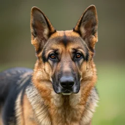 a feline german shepherd - cat - hybrid, animal photography
