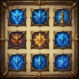 world of Warcraft, new Paladin holy spell icons, ornate square border