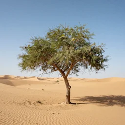 Tree in desert