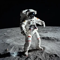 astronaut on the moon, beautiful dynamic lighting, cinematic, wide angle establishing shot, extremely high detail, photo realistic, cinematic lighting, post processed, concept art, artstation, matte painting, style by frederic church, raphael lacoste, unreal engine 8 k
