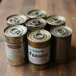 photo of old cans
