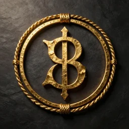 occult linotype copper gold leaf organic ropes symbol