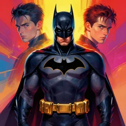 symmetry!! stunning portrait of batman!! by victo ngai, kilian eng vibrant colors, dynamic lighting, digital art, winning award masterpiece, fantastically beautiful, illustration, aestheticly inspired by beksinski and dan mumford, trending on artstation, art by greg rutkowski, 8 k