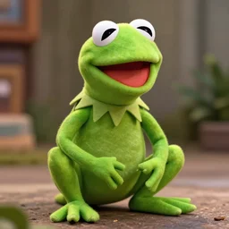 kermit the frog as a trex