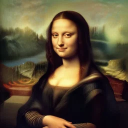 a photo of angelina jolie as mona lisa