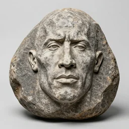 i found a rock that has the similar shape to dwayne johnson's face