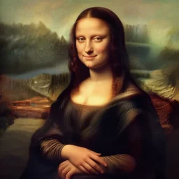 Millie Bobby Brown as the Mona Lisa