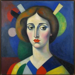 beautiful girl portrait by kazimir malevich