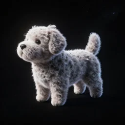 space photograph of a celestial body shaped like a dog