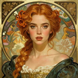 portrait of anya taylor-joy, 8k, rich vivid colors, cinematic lighting, digital art, illustration, french noveau, alphonse mucha, artstation