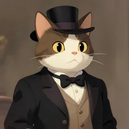 portrait of an anthropomorphic cat aristocrat, artstation, cartoon, elegant, highly detailed, digital painting, concept art, smooth, sharp focus, illustration, art by studio ghibli, makoto shinkai, don bluth, fujita goro, jean giraud, atey ghailan, akihiko yoshida, tom whalen 8 k