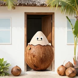 if you save some of it, you can build a door,, silly, coconut,