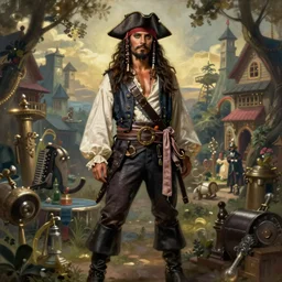 Frank Dillane as a pirate full body portrait, seductive, sexy, cgsociety, intricate, digital painting, old english, whimsical background by marc simonetti, artwork by liam wong