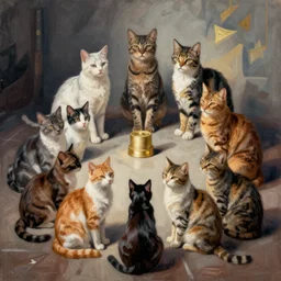 cats party by Picasso