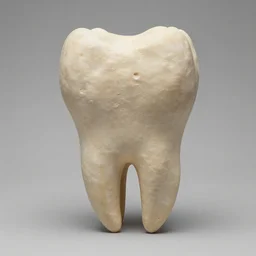 a tooth sculpturein in daniel arsham style