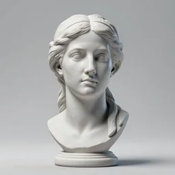 3D resin miniature sculpture by Jean-Baptiste Carpeaux, woman, prefect symmetrical  face, academic art, realistic,  8K, Introduction factory photo, Product Introduction Photo, Hyperrealism. Subsurface scattering, raytracing, Octane Render, Zbrush, simple background