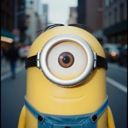 analog medium format film blurry street night flash photography close up minion portrait in new york, 1 9 6 0 s hasselblad film street photography, featured on unsplash, vintage expired colour film photograph