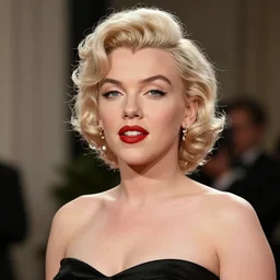 Scarlett Johansson as Marilyn Monroe full HD 4K highest quality realistic beautiful gorgeous natural