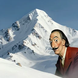 mountain by beksinski and salvadore dali