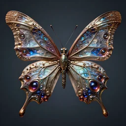 full shot photograph of a mecha fractal butterfly, photorealistic photograph cinematic lighting intricate detailed 8 k resolution
