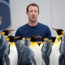 mark Zuckerberg found guilty by jury of penguins