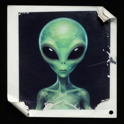a corrupted file that shows an alien