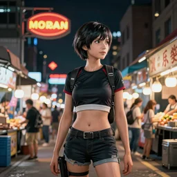 taipei raohe night market in horizon : zero dawn