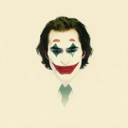 minimalist movie poster, robert pattinson! joker, minimalism, fanart, retro