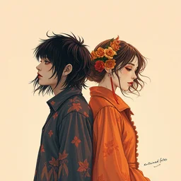 album cover of two colors entwined fates by conrad roset and akihiko yoshida