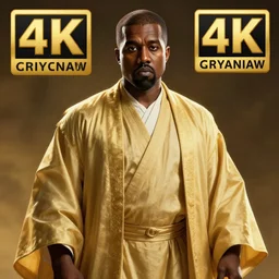 Kanye West Jedi master, 4k, artstation, cgsociety, award-winning, masterpiece, stunning, beautiful, glorious, powerful, fantasy art