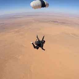 go pro photo of a sky dive over mars