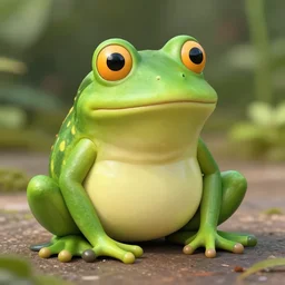Mr. Bean as a frog