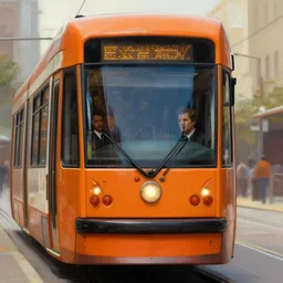 close up sci - fi ttc streetcar poster, ttc streetcar orange skin, elegant, highly detailed, centered, digital painting, smooth, sharp focus, illustration, artgerm, tomasz alen kopera, peter mohrbacher, donato giancola, joseph christian leyendecker, wlop, frank frazetta