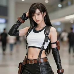 cosplay of tifa lockhart, trending on artstartion and instagram