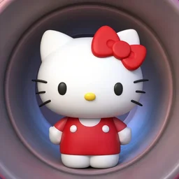 wen - ying tsai hello kitty 3 d tunnel vision highly detailed