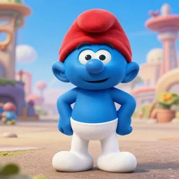jack black as papa smurf live action movie, 8 k,