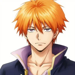 portrait ichigo kurosaki by yusuke murata and masakazu katsura, artstation, highly - detailed, cgsociety, pencil and ink, fighting pose, city in the background, dark colors