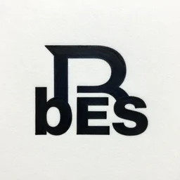 a schematic painting of bes in style of company logo, schematic art