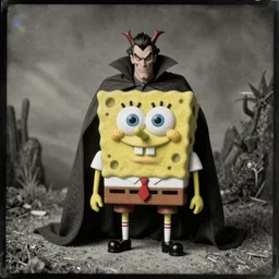 daguerreotype of spongebob dracula