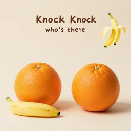 knock knock who's there orange orange who orange you glad i didn't say banana