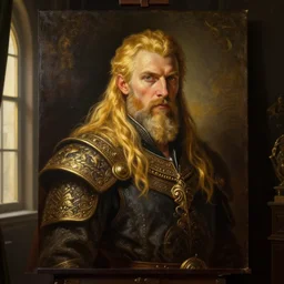 the elder scrolls vi majestic gracious jarl portrait, painted, indoors, dark room, one point of light coming through the window, atmospheric lighting, painted, intricate, volumetric lighting, beautiful, golden hour, sharp focus, ultra detailed, by mark kent, jordan lamarre - wan, igor kieryluk, maxim verehin, miranda meeks