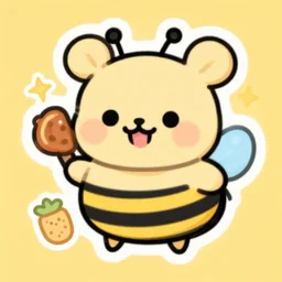 cute miss mascot laporeille laporeille buneary food sticker art, cronobreaker, beeple game icon