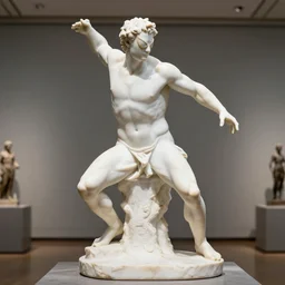 spiderman greek marble statue, spiderman pose, marble statue, art gallery, white, statue, highly detailed