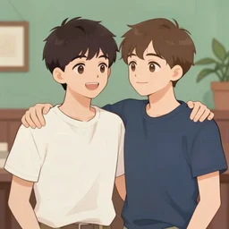 a cute gay couple