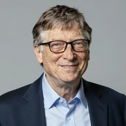 a portrait of Bill Gates, highly detailed, grotesque caricature