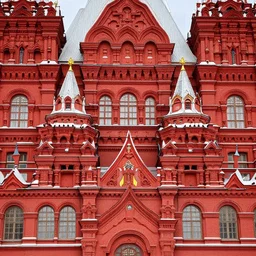 photography by wes anderson, kremlin, red square, building with bricks, sharp focus, golden ratio, symmetry, ultra realistic, 8 k
