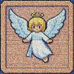 an angel, super nintendo game sprite