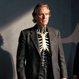 Jack Nicholson plays terminator, scene where we see his endoskeleton