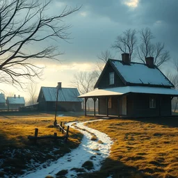 beautiful clean norwegian amish homestead, light streaming all around, art by anders zorn, wonderful masterpiece by greg rutkowski, beautiful cinematic light, american romanticism thomas lawrence, greg rutkowski